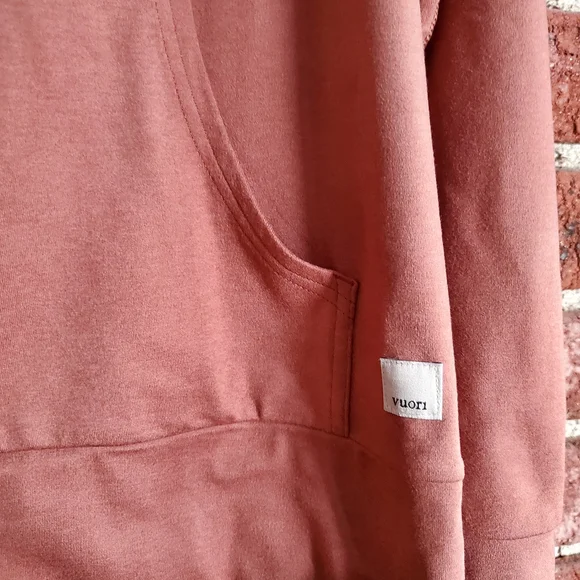 Vuori Women's Rust Colored Zip-Up Hoodie - Picture 3 of 5
